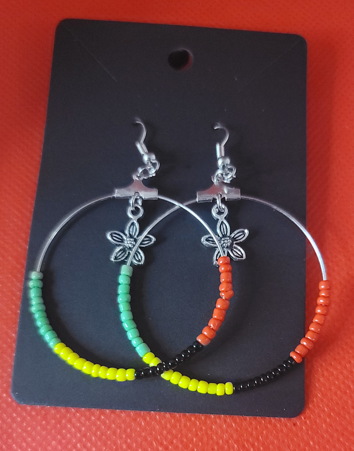Rasta Vibes Hoop Earrings