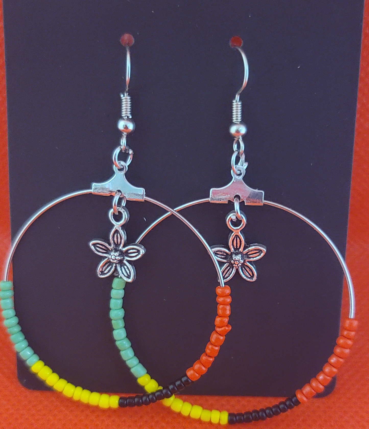 Rasta Vibes Hoop Earrings