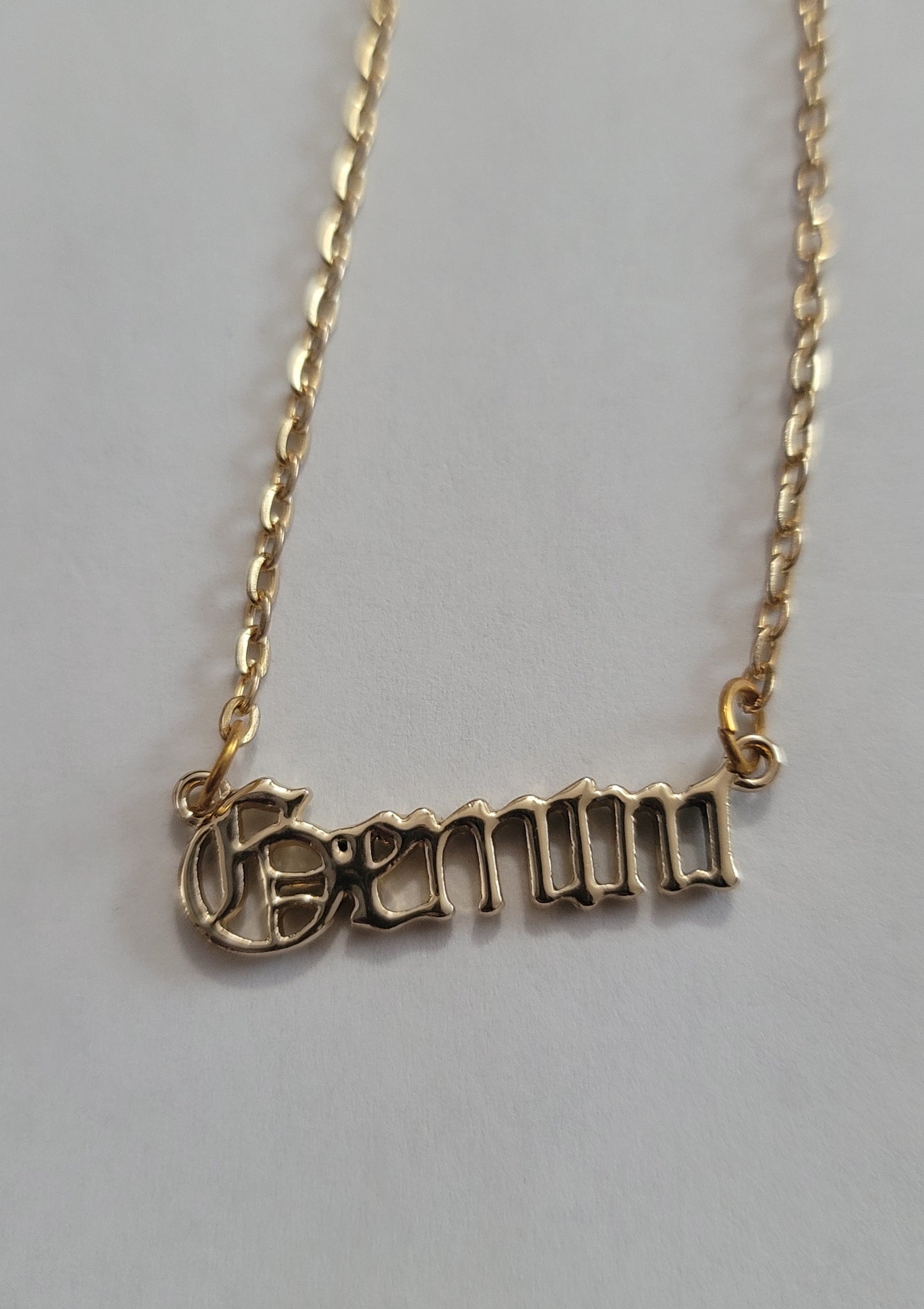 Gold Gemini Pendant Necklace