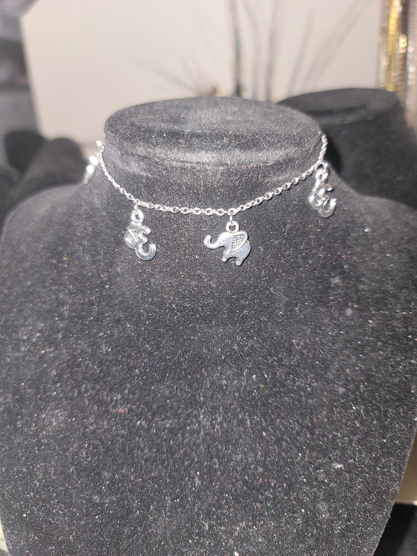 Silver ankle bracelets
