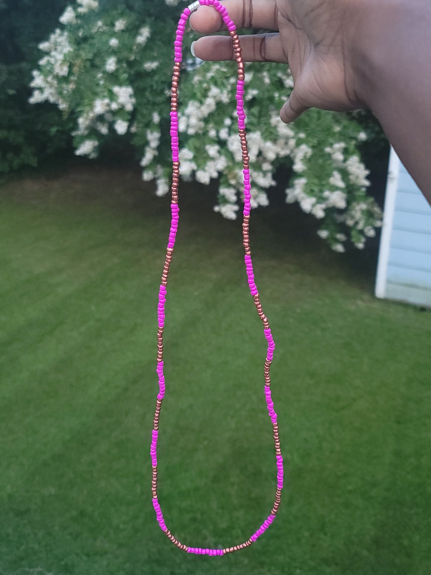 A splash of Pink Waist Beads