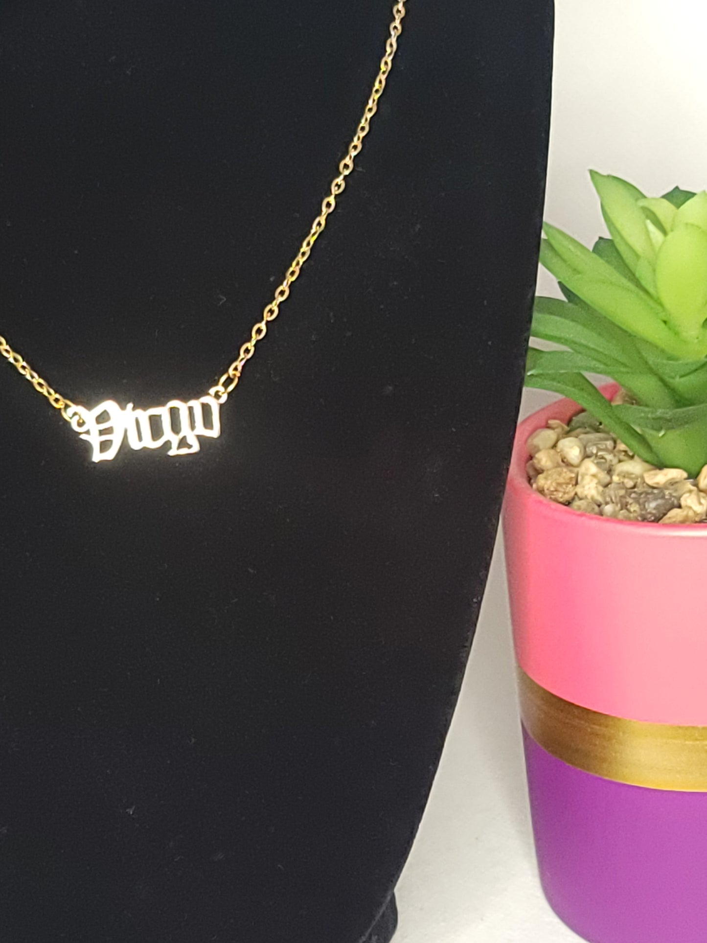 Gold Virgo Pendant Necklace