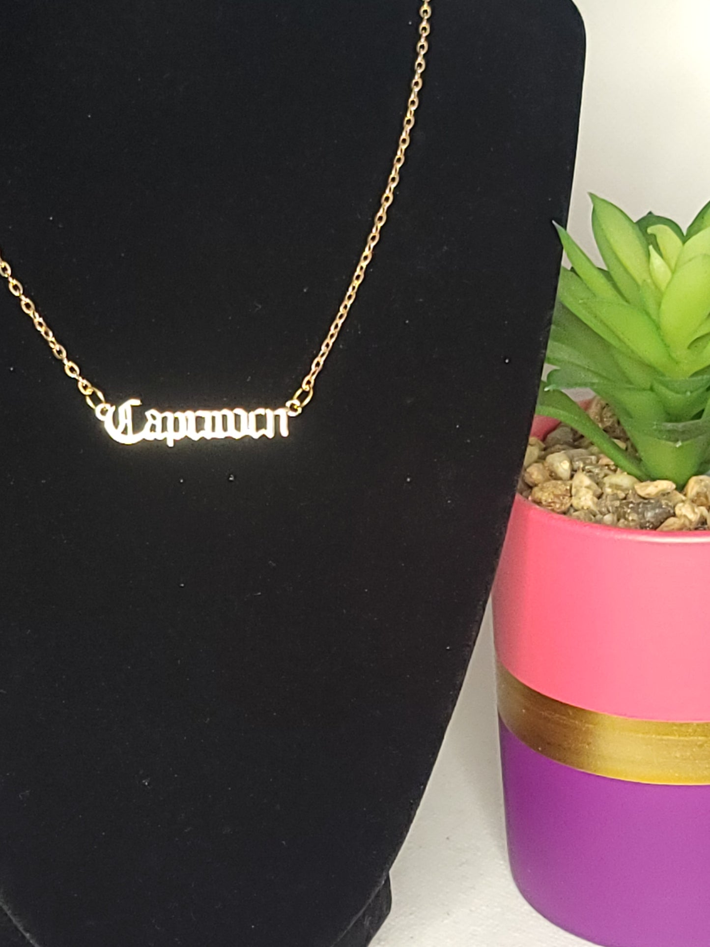 Gold Capricorn Pendant Necklace