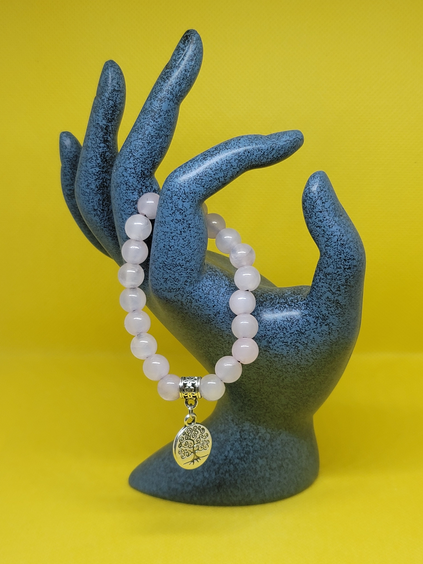 Pink Rose Quartz Chakra Bracelet
