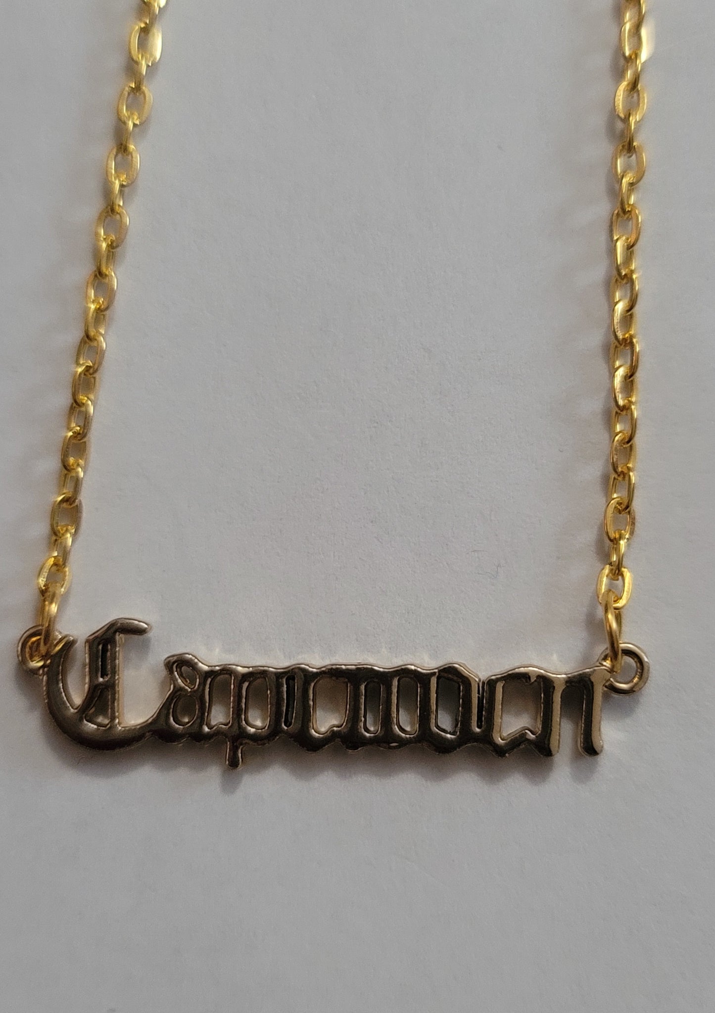 Gold Capricorn Pendant Necklace