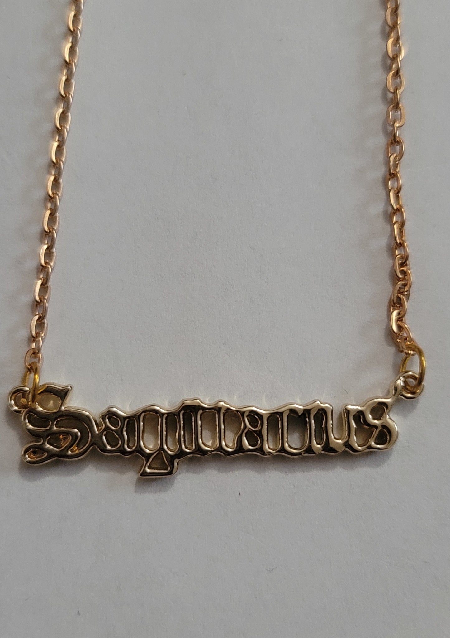 Gold Sagittarius Pendant Necklace
