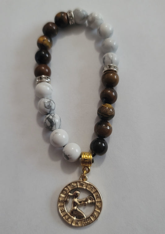 Virgo Zodiac Chakra Bracelet