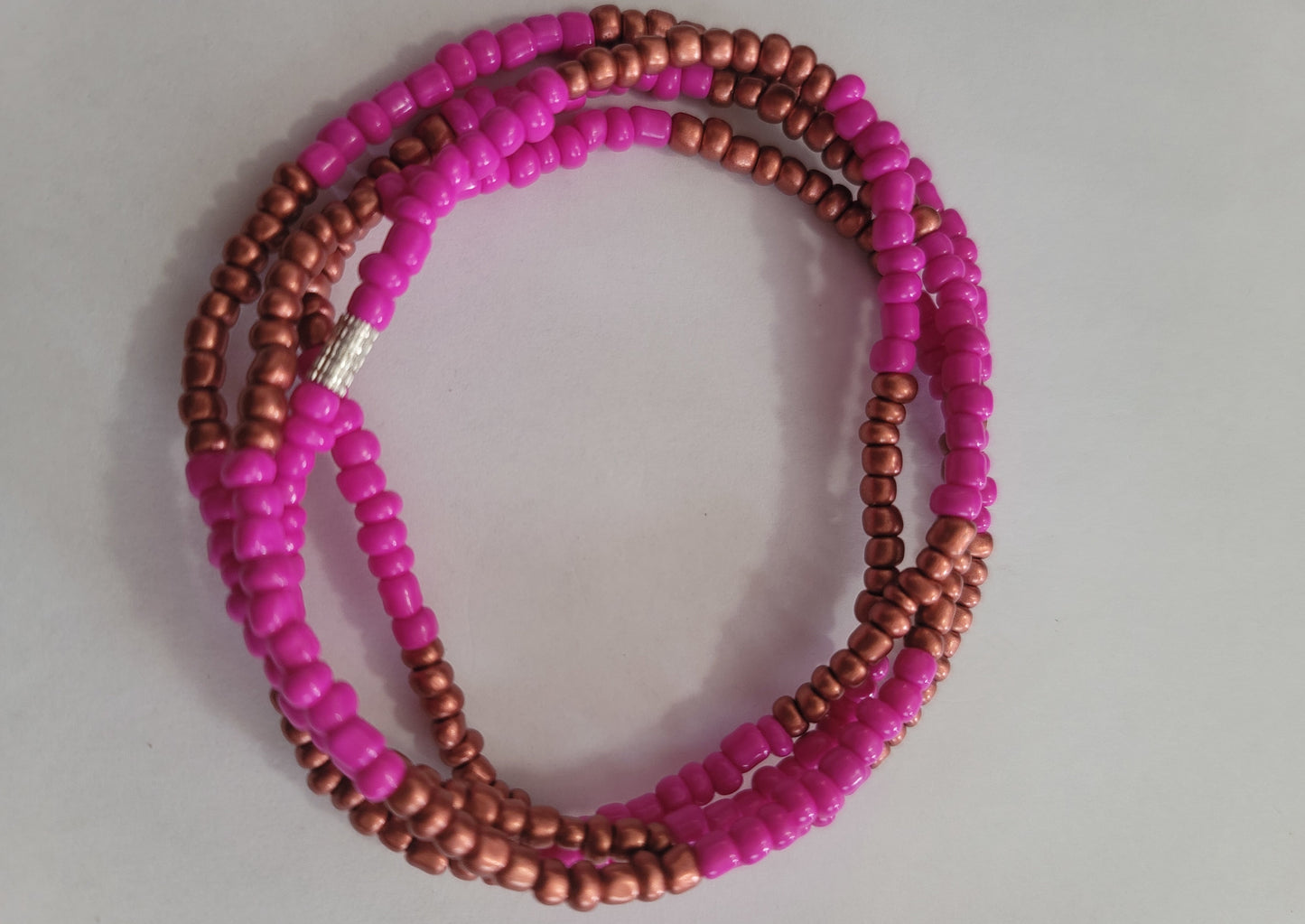 A splash of Pink Waist Beads