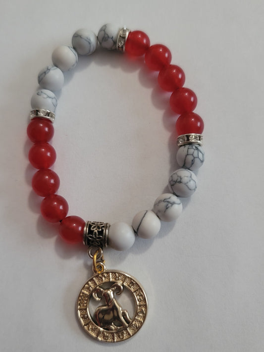 Aries Zodiac Chakra Bracelet