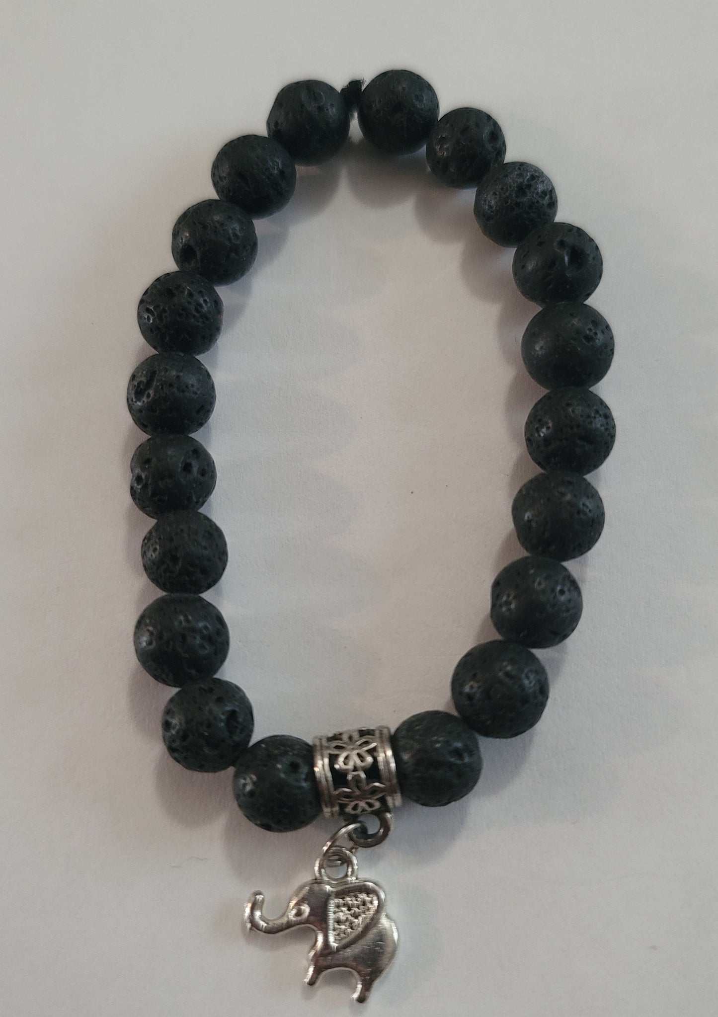 Black Lava Chakra Bracelet