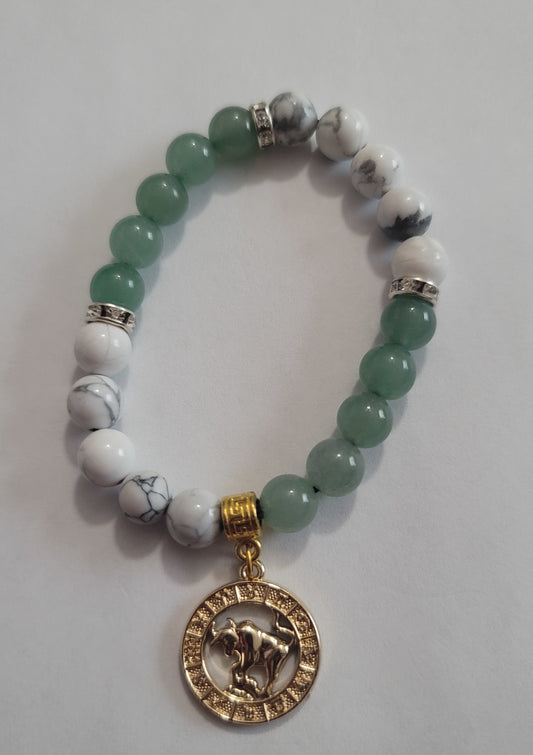 Taurus Zodiac Chakra Bracelet