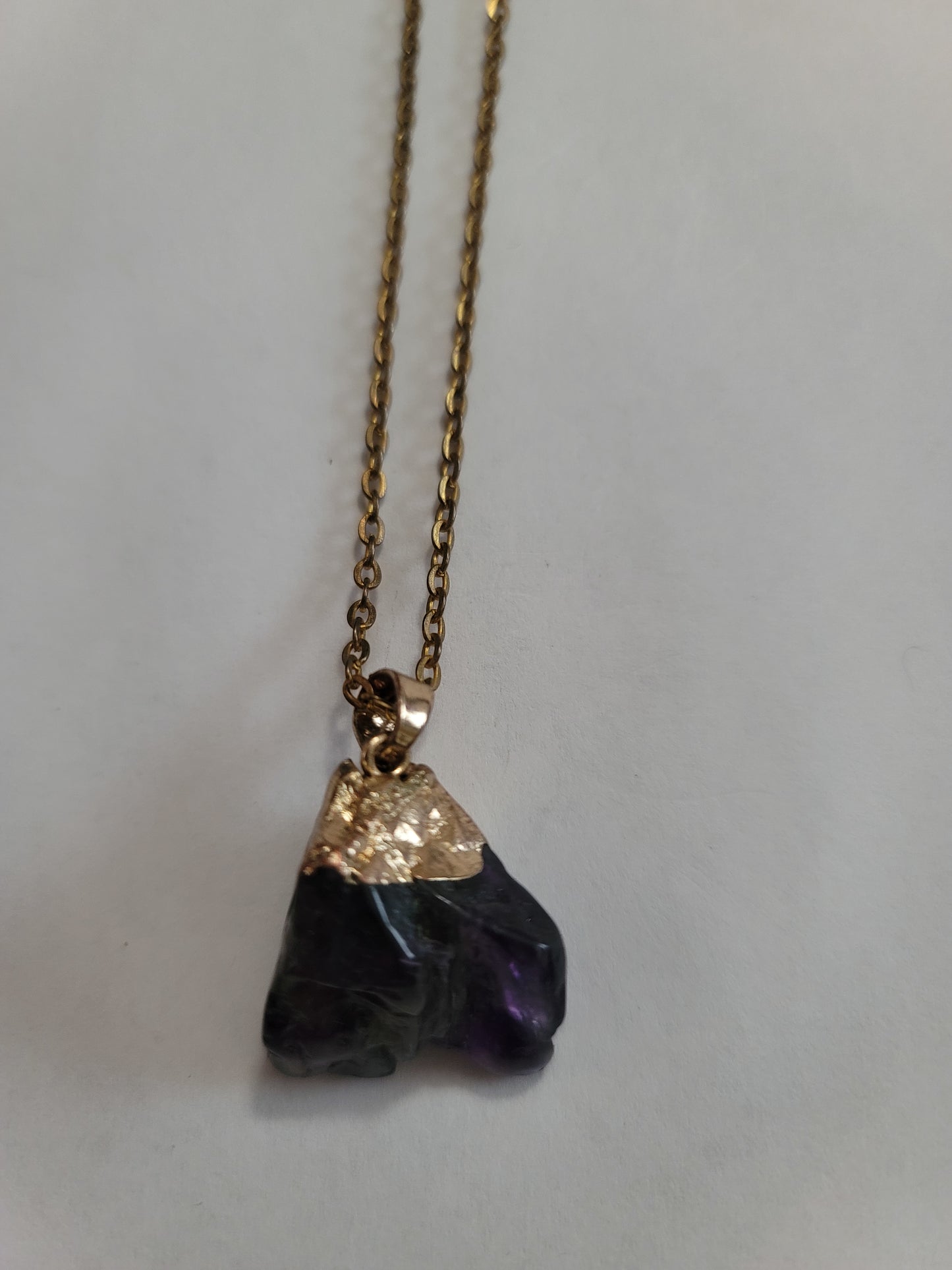 Gold Trimmed Gemstone Necklace